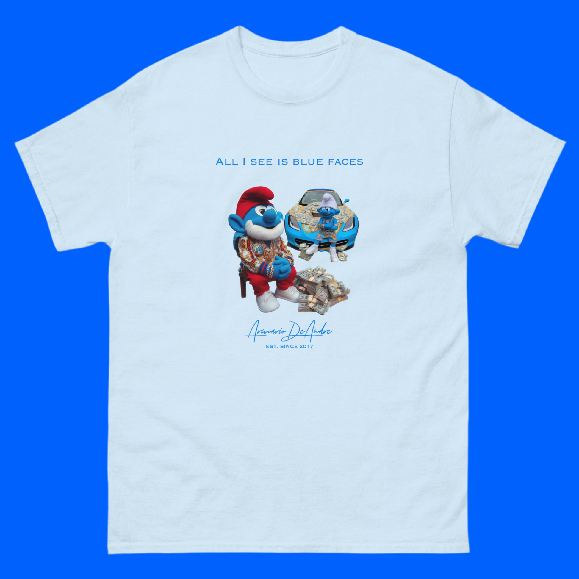 Blue Faces Classic Men’s Tee-Shirt