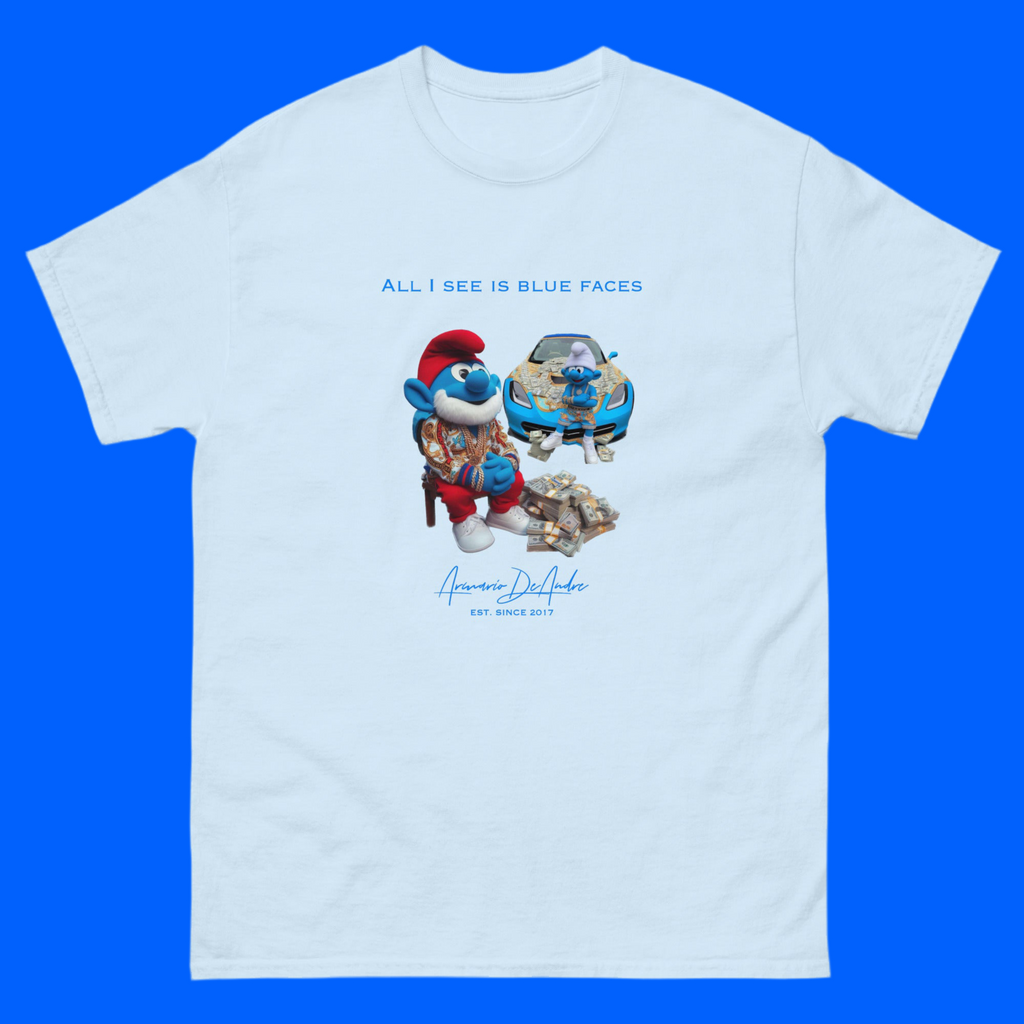 Blue Faces Classic Men’s Tee-Shirt